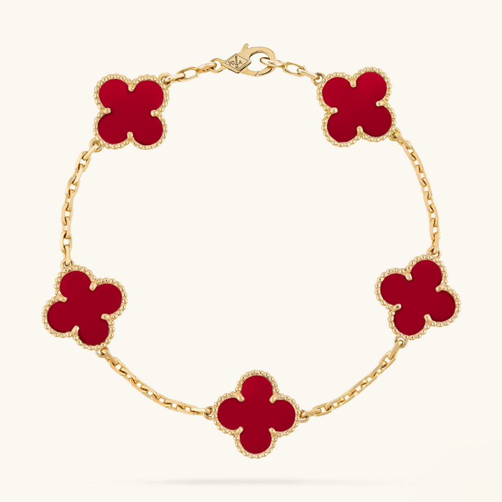 CLOVER | Armband Rood