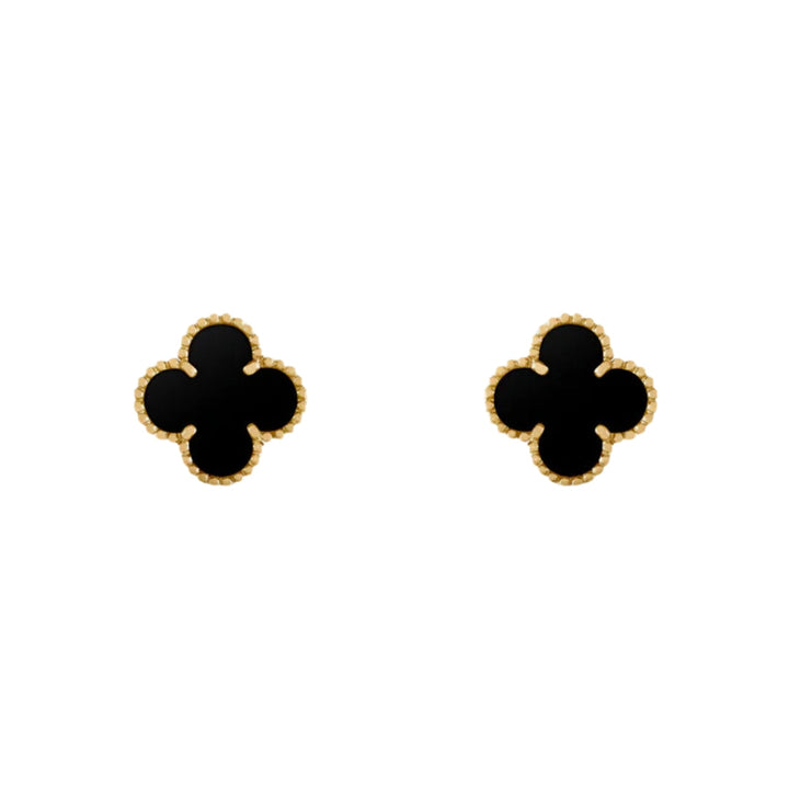 CLOVER | Oorbellen Zwart