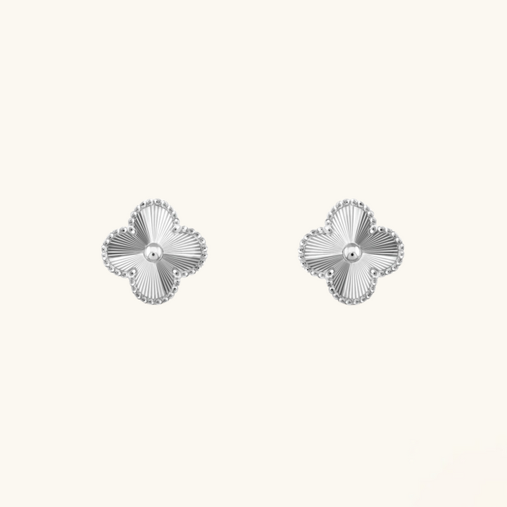 CLOVER | Oorbellen Zilver