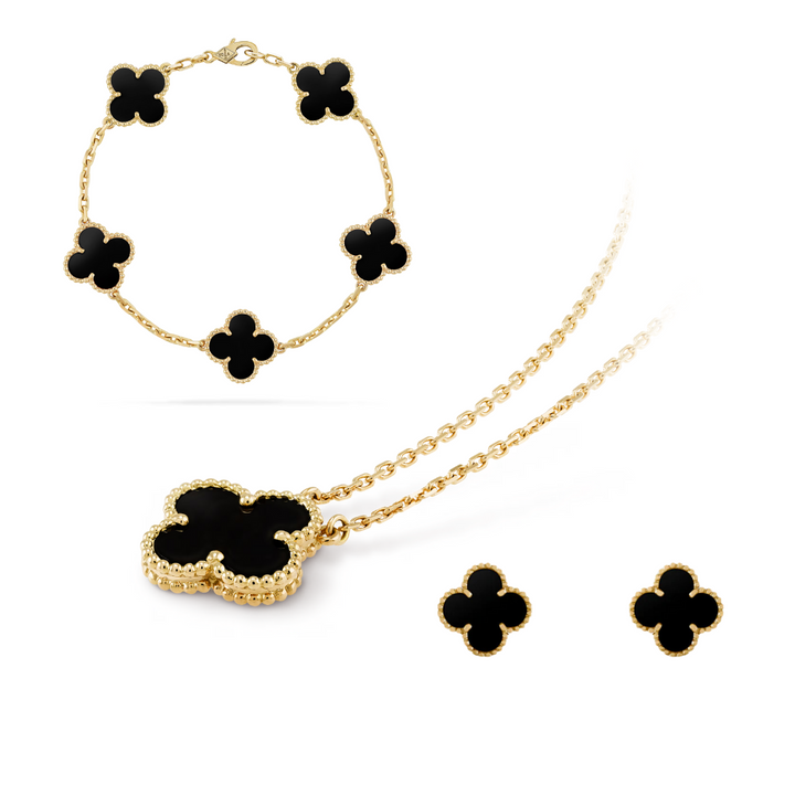 CLOVER | Sieradenset Premium Zwart