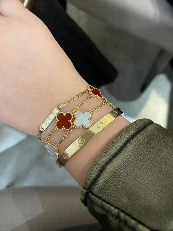 CLOVER | Armband Rood