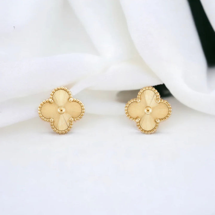 CLOVER | Oorbellen Goud
