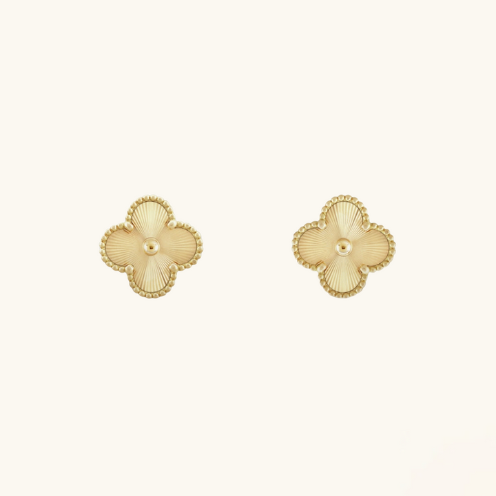 CLOVER | Oorbellen Goud