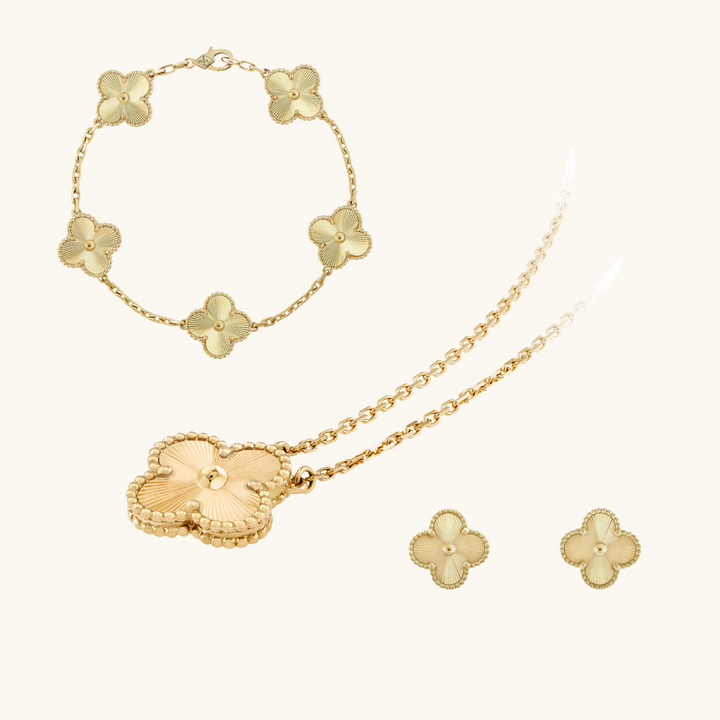 CLOVER | Sieradenset Premium Goud