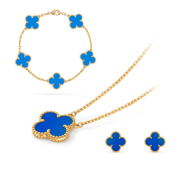 CLOVER | Sieradenset Premium Blauw