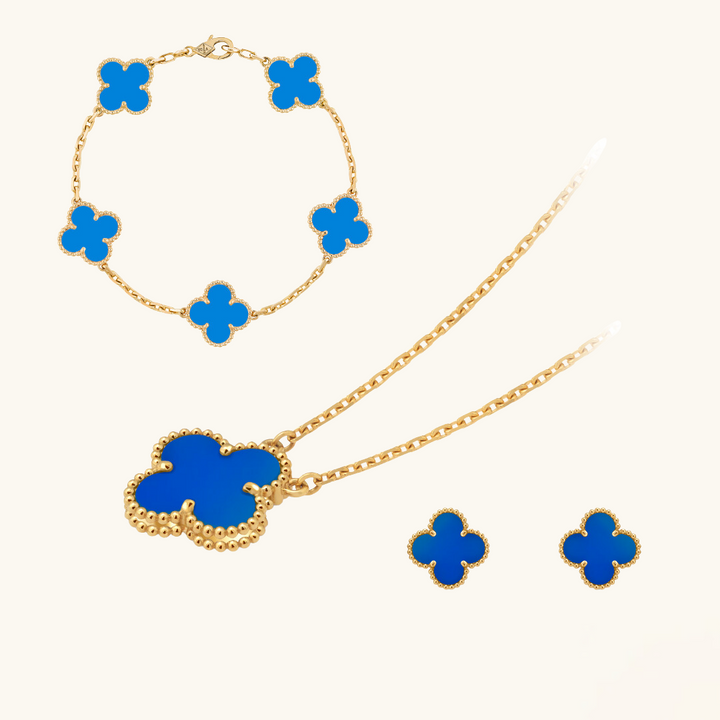 CLOVER | Sieradenset Premium Blauw