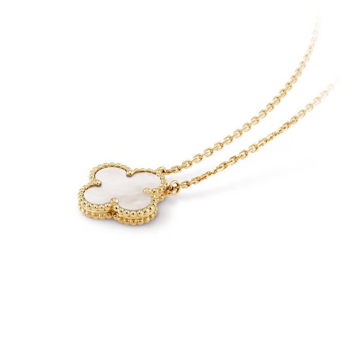 CLOVER | Ketting Wit/Goud