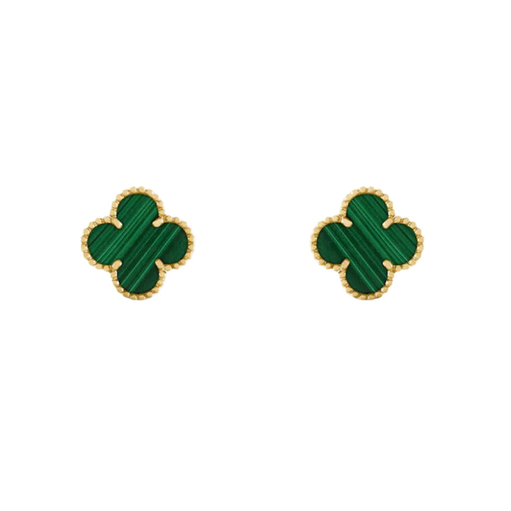 CLOVER | Oorbellen Groen