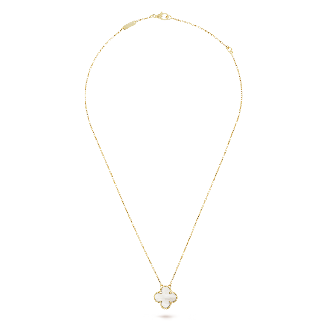 CLOVER | Ketting Wit/Goud
