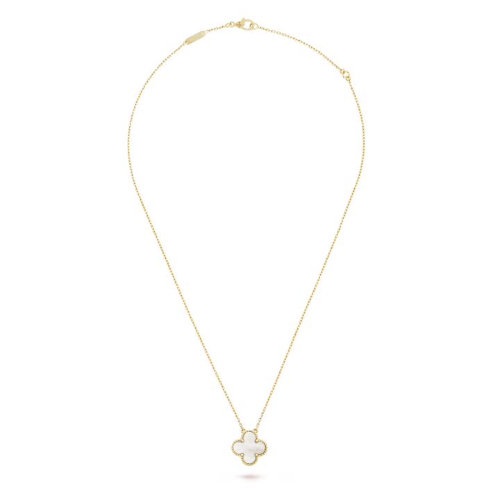 CLOVER | Ketting Wit/Goud