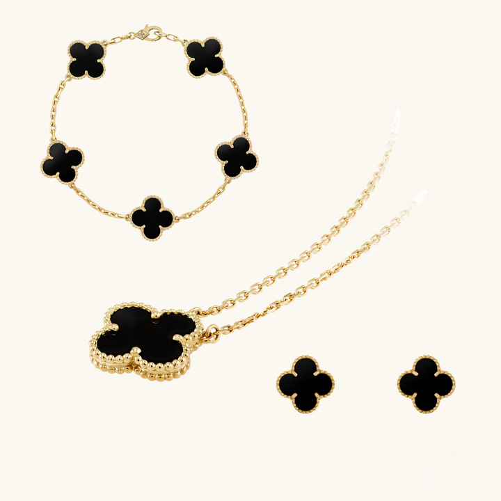 CLOVER | Sieradenset Premium Zwart