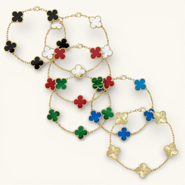 CLOVER | Set van 6 armbanden