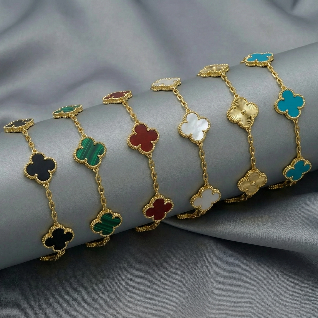 CLOVER | Set van 6 armbanden