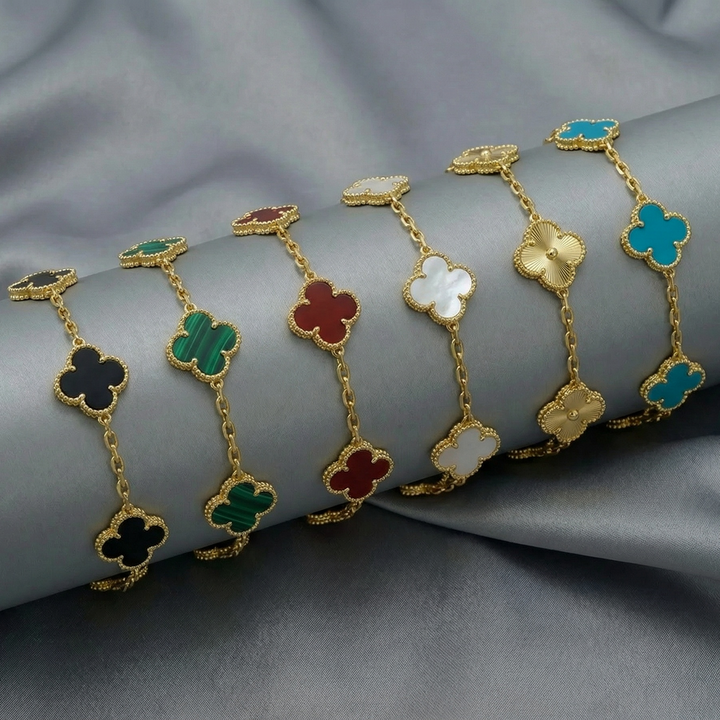 CLOVER | Set van 6 armbanden