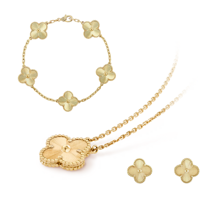 CLOVER | Sieradenset Premium Goud