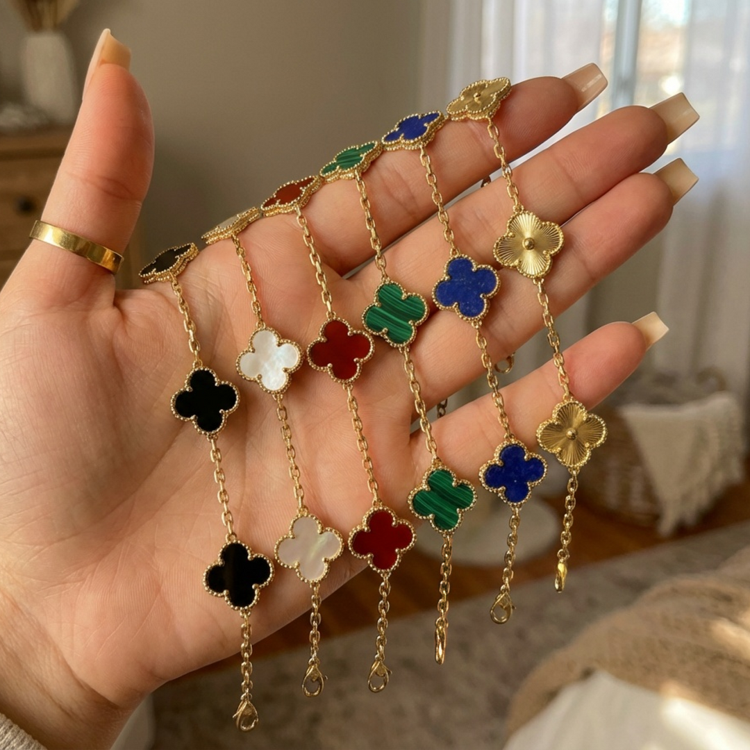 CLOVER | Set van 6 armbanden