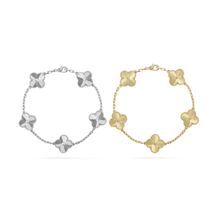 CLOVER | Armbandset Zilver/Goud, 2-delig