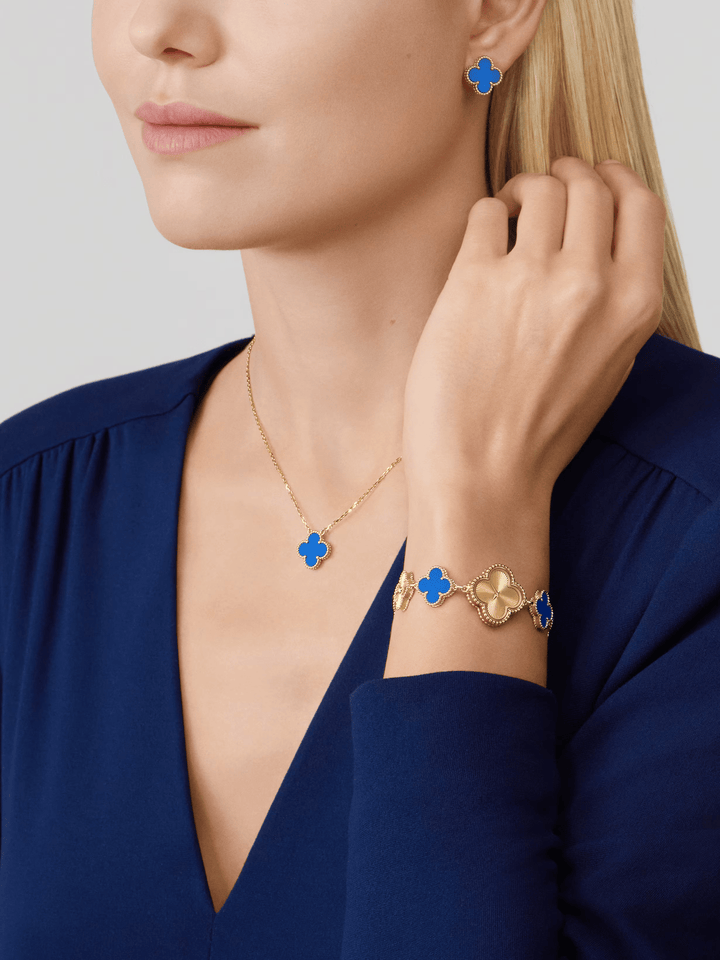 CLOVER | Ketting Blauw