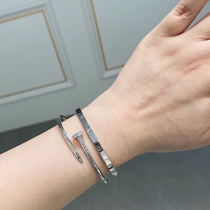 SPIKE | Armband Zilver Smal