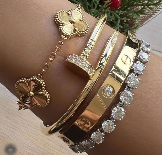 CLOVER | Armband Goud