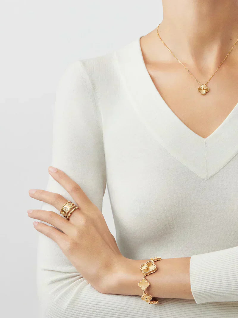 CLOVER | Sieradenset Premium Goud