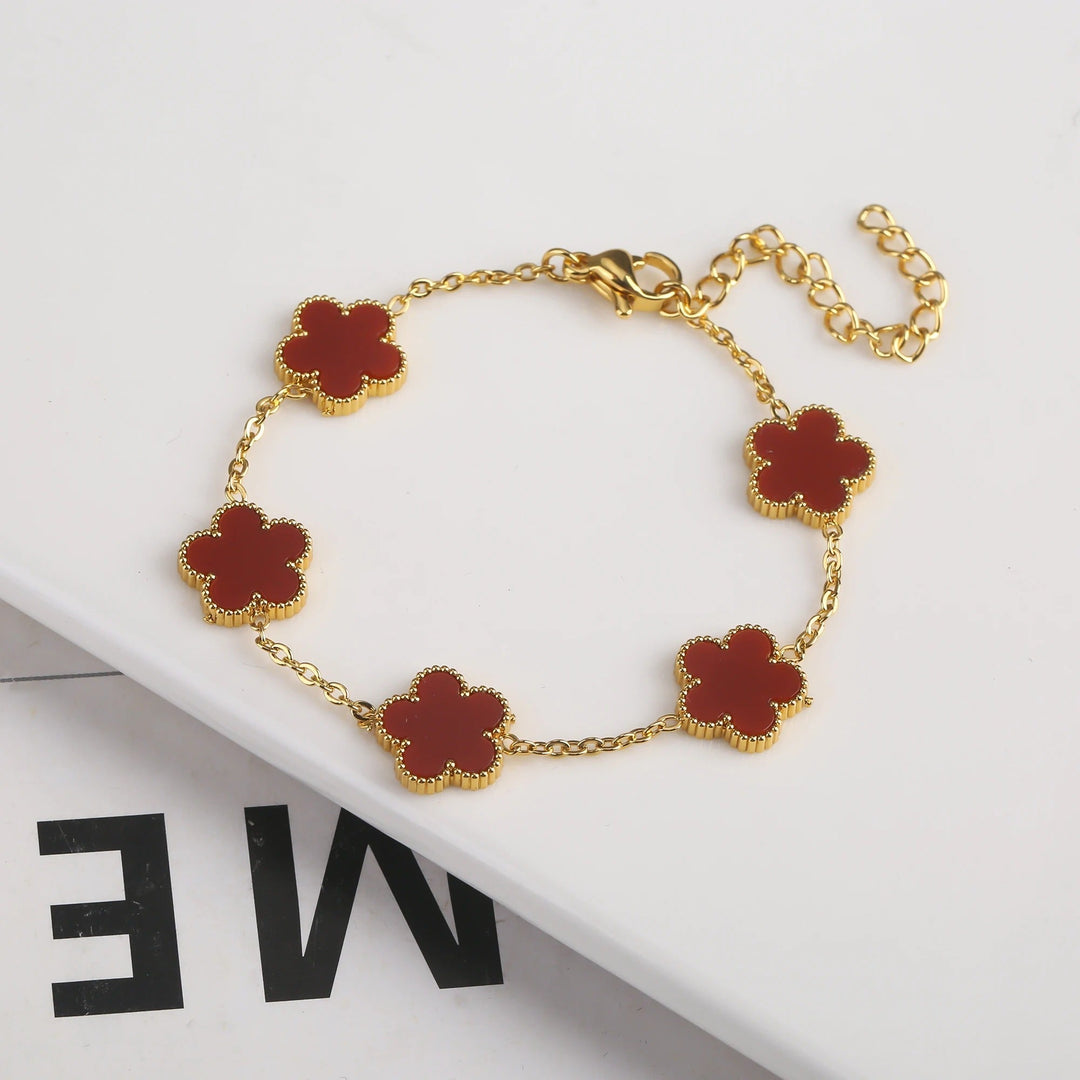 CLOVER | Armband Rood