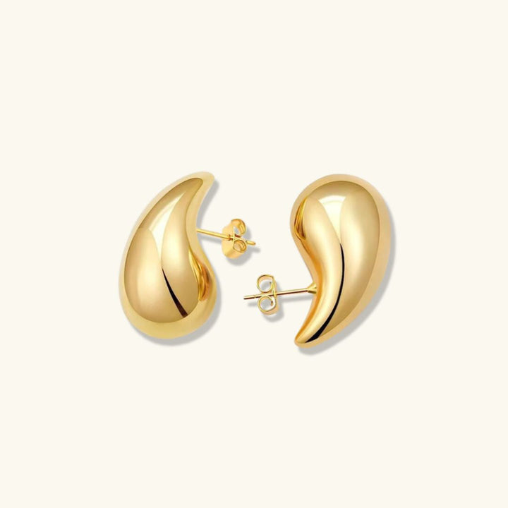 Sandra Teardrop | Oorbellen Goud