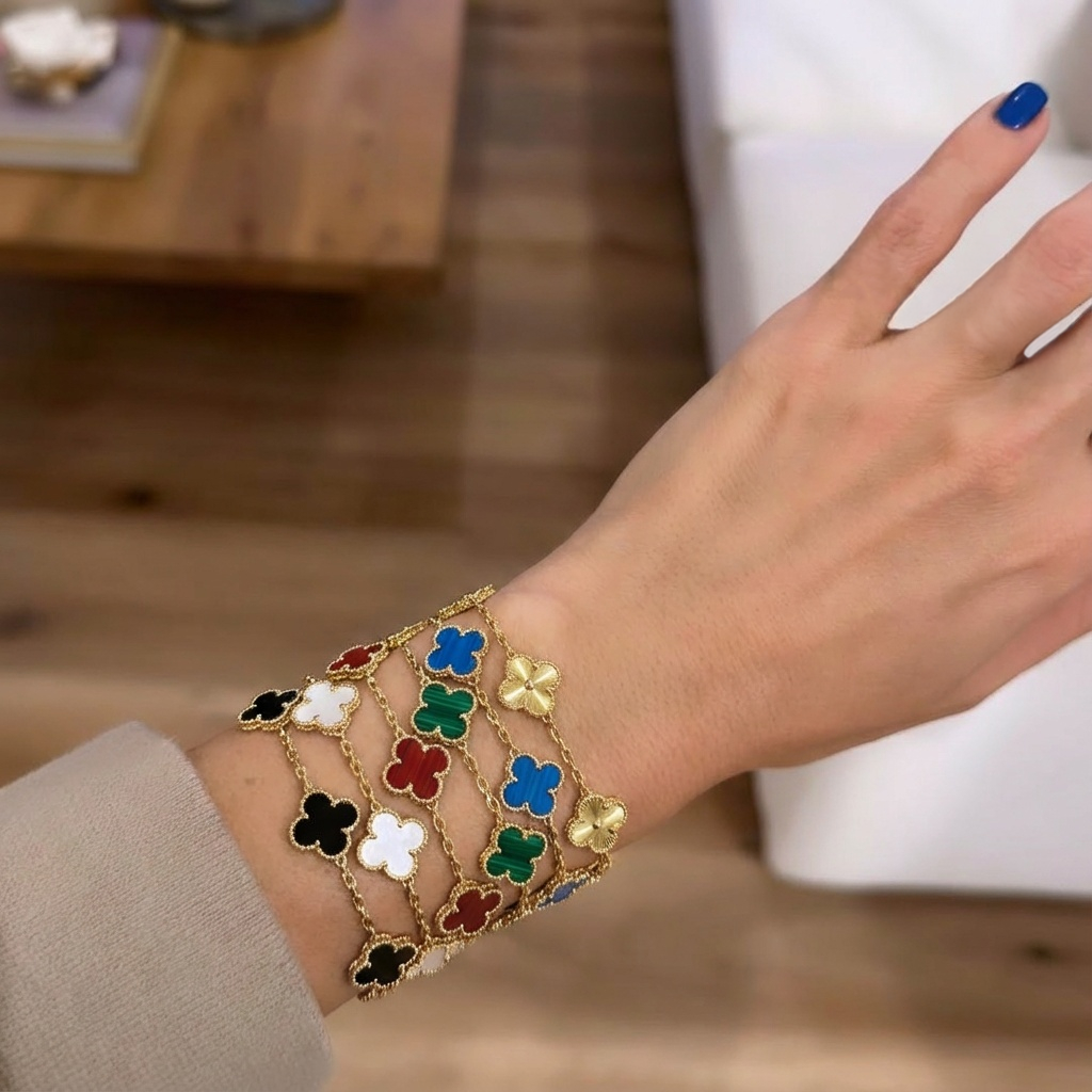 CLOVER | Set van 6 armbanden