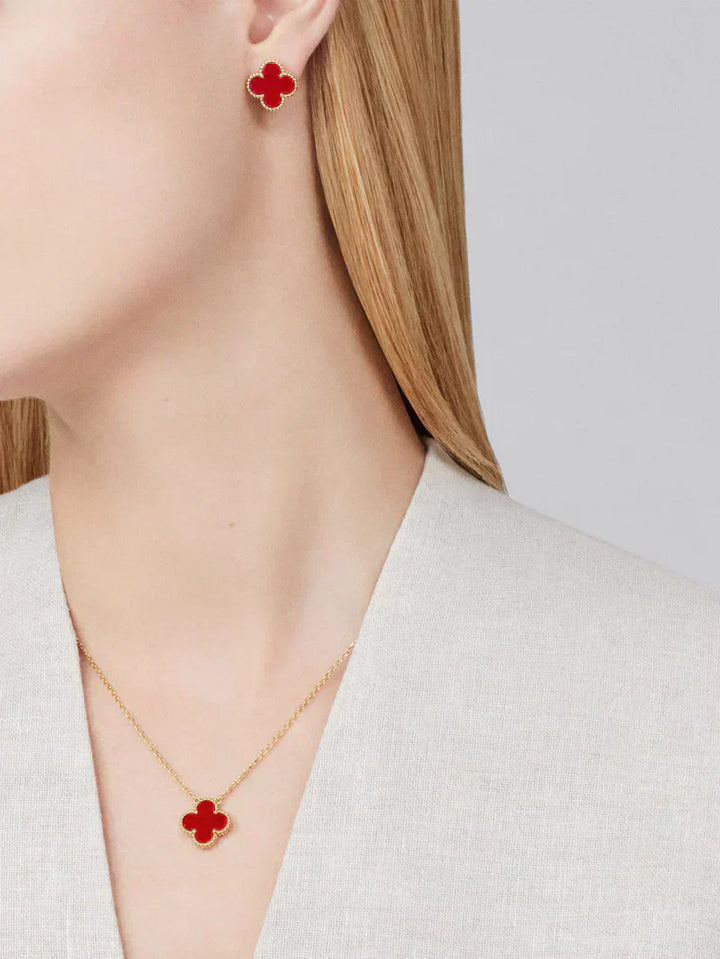 CLOVER | Sieradenset Premium Rood