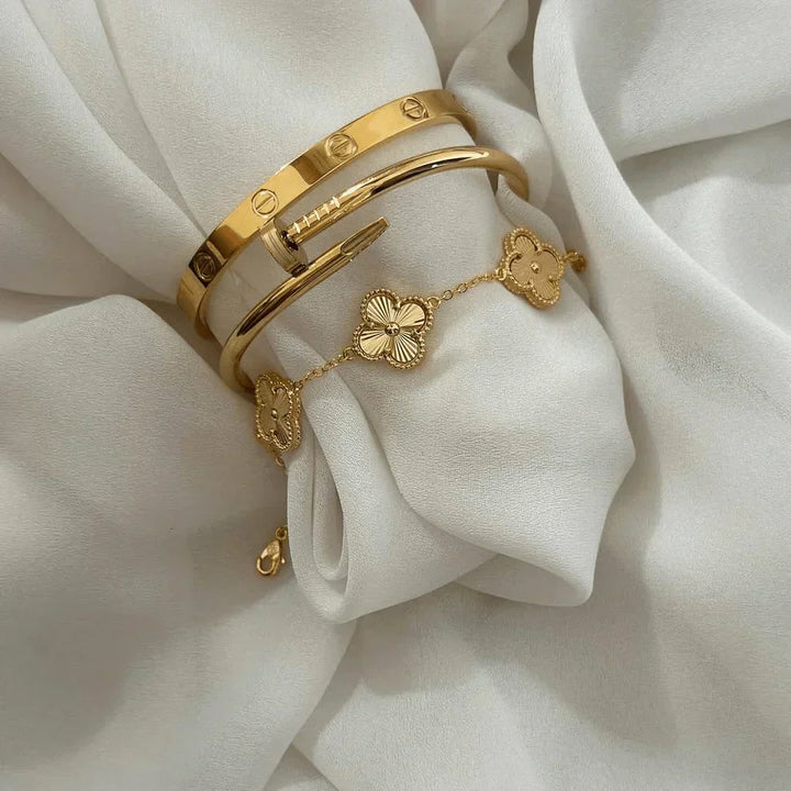 3-delig | Armbandset Goud