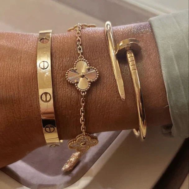 3-delig | Armbandset Goud
