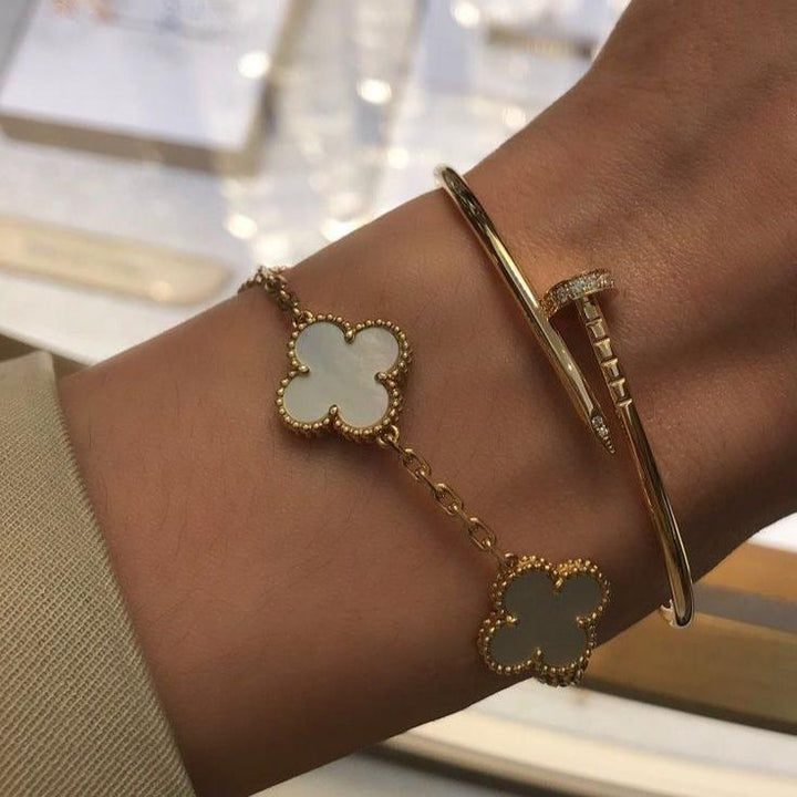 CLOVER | Armband Wit