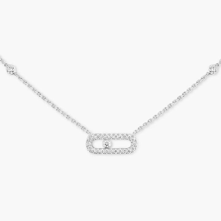 EXCLUSIVE | Ketting Mollyanne Diamanté Uno Zilver