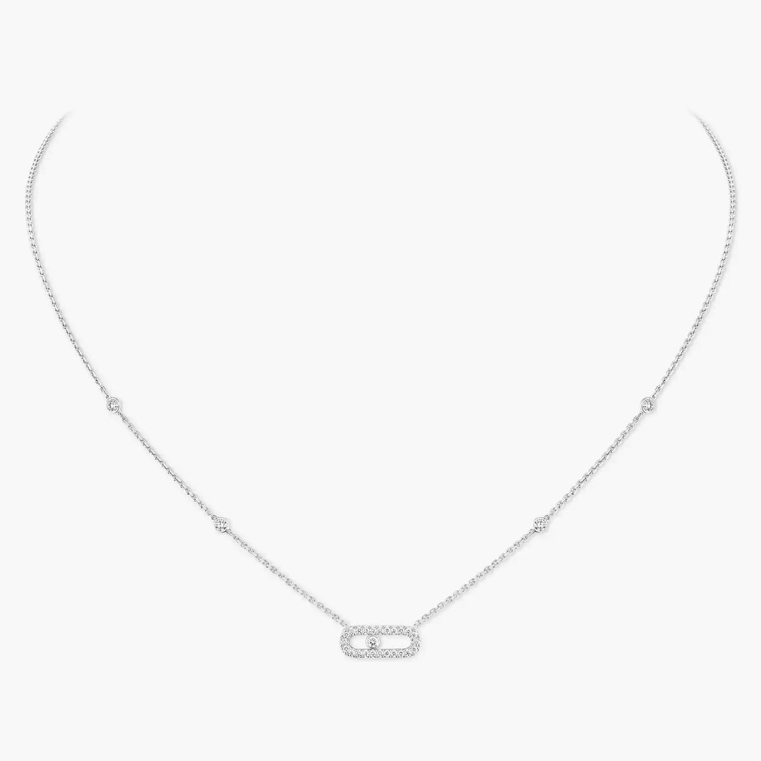EXCLUSIVE | Ketting Mollyanne Diamanté Uno Zilver